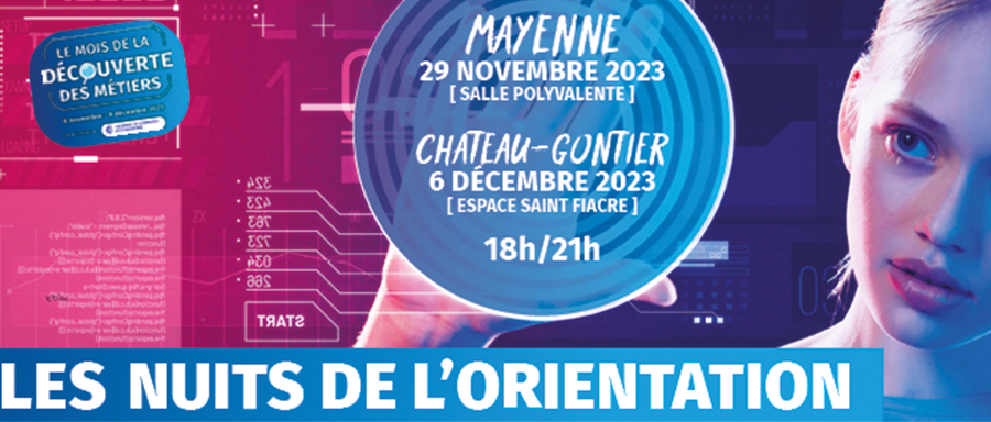 Bannière contenant le visuel des Nuits de l'Orientation et les 2 prochaines dates