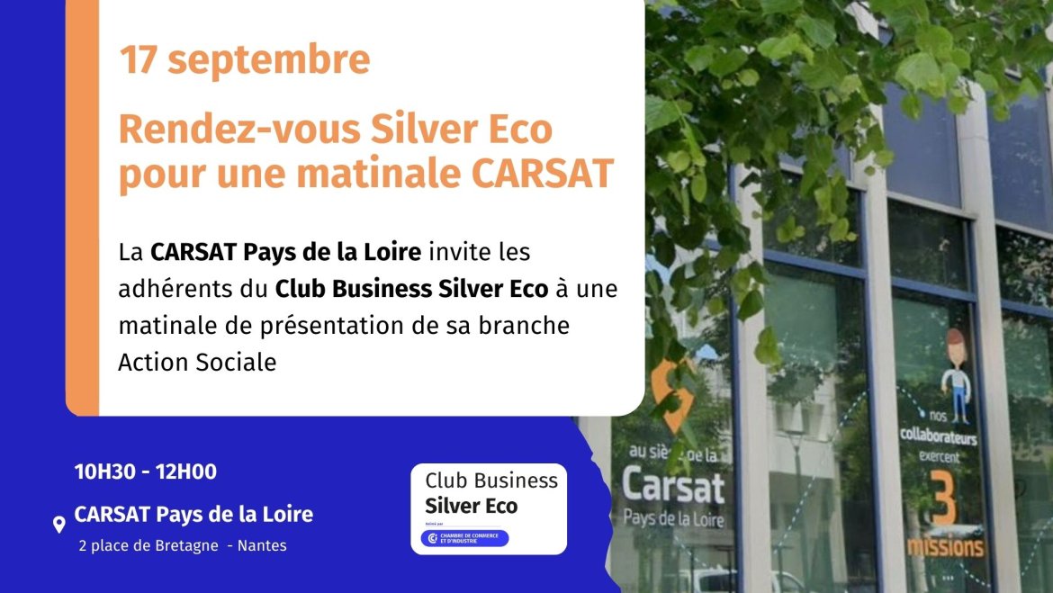 Silver Eco : Matinale Carsat le 17 septembre 2024